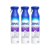 Zevo Flying Insect Killer Spray - Bug Spray for Home Use - Versatile Gnat, Mosquito, Fruit Fly Killer & More - with Rosemary & Cornmint Oil - for Indoor & Outdoor Use (3 Bottles)