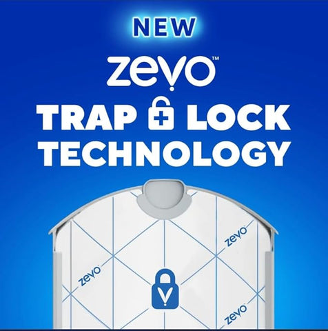 Zevo Indoor Fly Trap Refills Cartridges | Attracts & Traps Flying Insects with Light - 8 Refill Cartridges