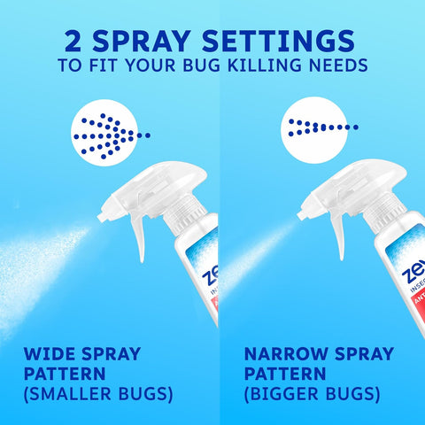 Zevo Multi Insect Killer Spray - Bug Spray for Home Use - Versatile Ant, Fly, Spider, Roach Killer & More - with Rosemary & Cornmint Oil - for Indoor & Outdoor Use (3 Bottles)