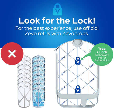 Zevo Flying Insect Refills for Indoor Light Trap: 12 Light Trap Refill Cartridges Capture Fruit Flies, Gnats and Houseflies (12 Cartridges)